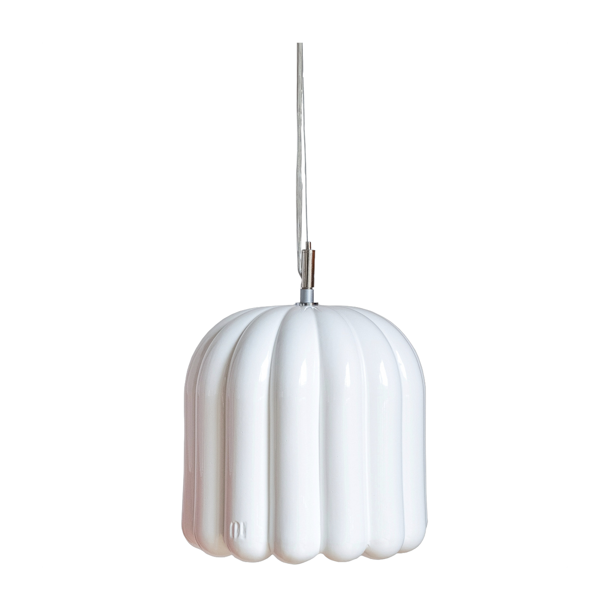 Cannelle - Lámpara colgante de cerámica blanca crema 50x49cm Cosin Paris