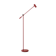 Dimmable metal floor lamp brillant ruby red 100-133. 9cm Cato - Belid
