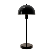 Lampe de table en métal brillant noir 50cm Vienda - Herstal