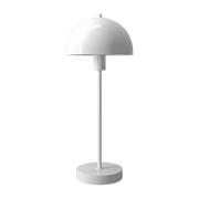 Lampe de table en métal brillant blanc 50cm Vienda - Herstal