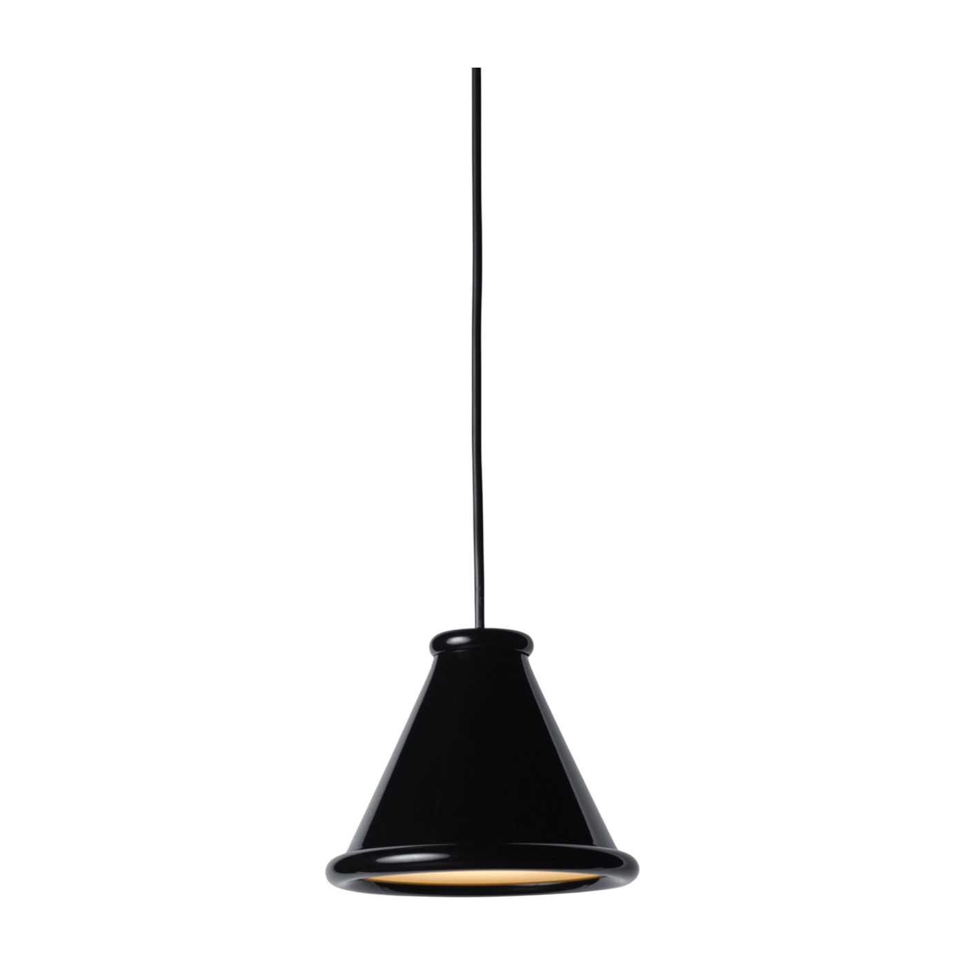 Metal pendant brillant black 15cm Belle - Herstal