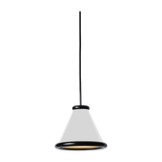 Pendente in metallo brillant bianco e nero 15cm Belle - Herstal