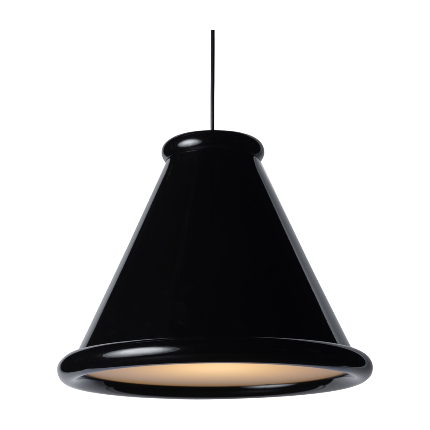 Metal pendant brillant black 36cm Belle - Herstal