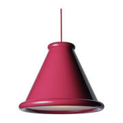 Red violet metal pendant lamp 36cm Belle - Herstal