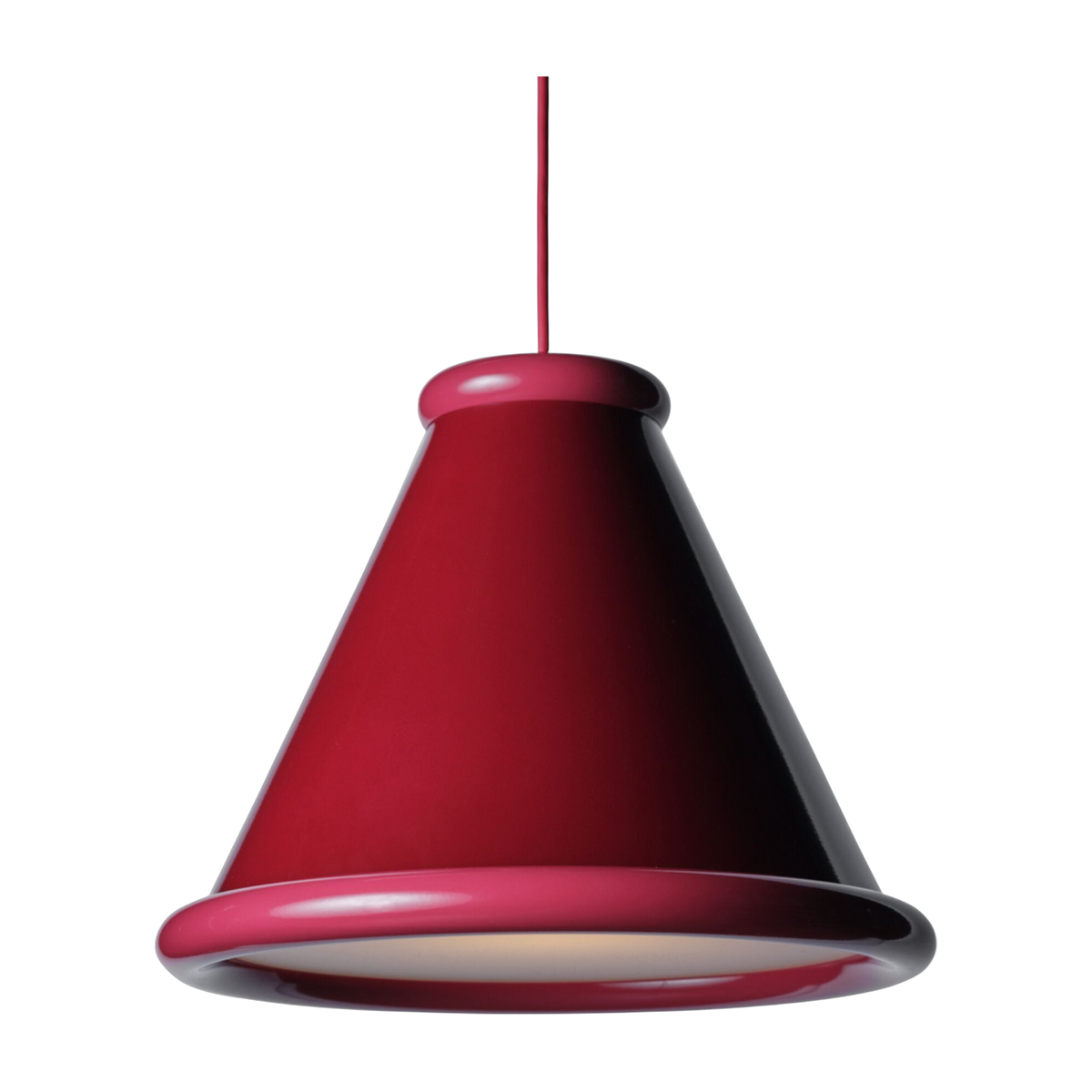 Vino tinto y violeta rojo lámpara colgante de metal 36cm Belle - Herstal