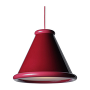 Lampada a sospensione in metallo rosso vino e rosso viola 36 cm Belle - Herstal