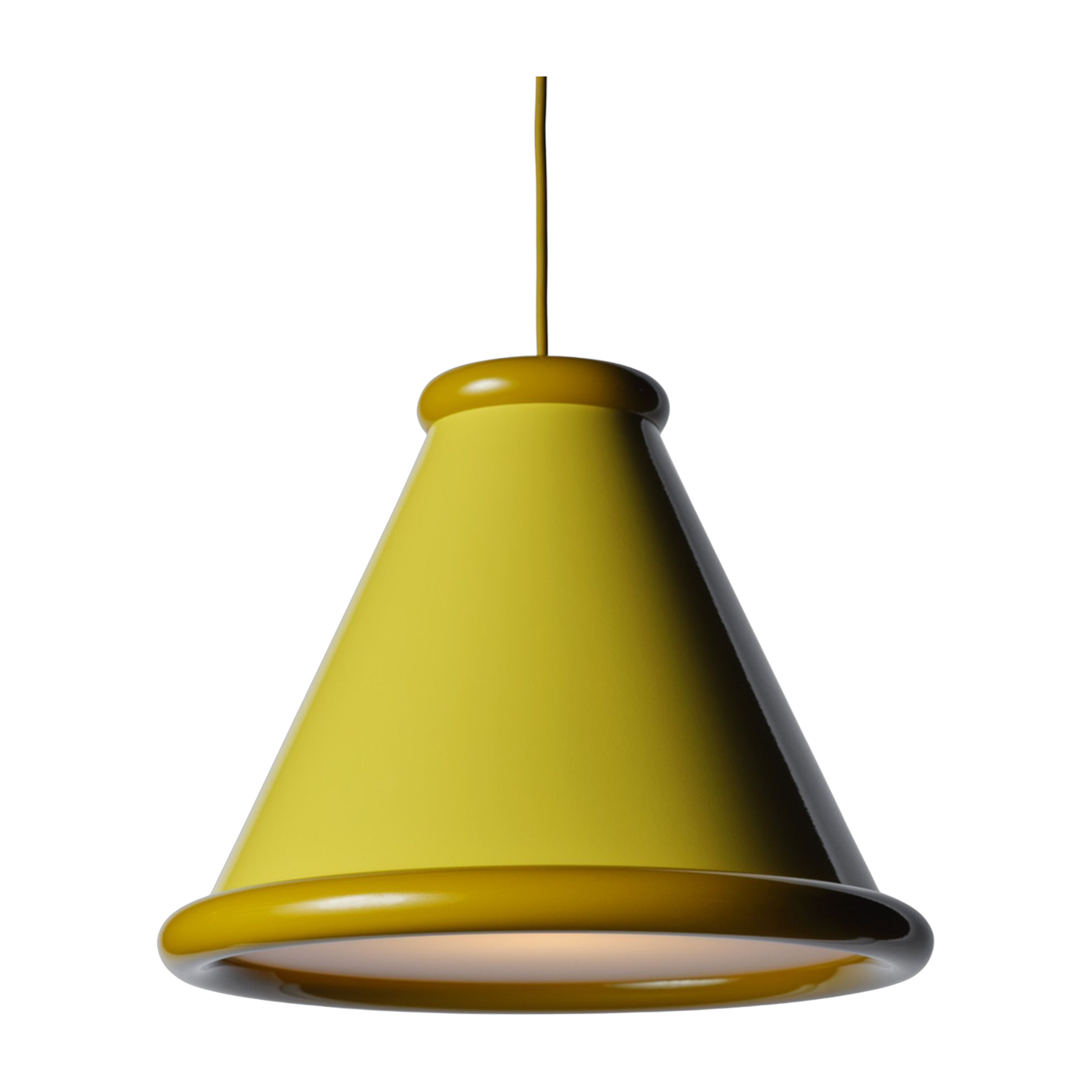 Zink lámpara colgante de metal amarillo y amarillo miel 36cm Belle - Herstal