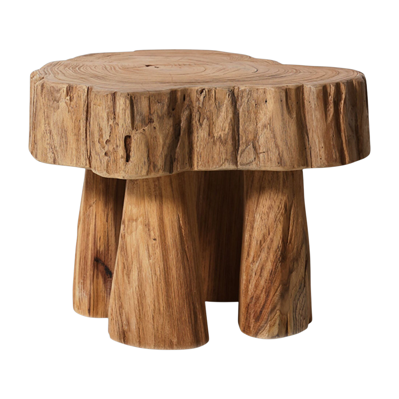 Log Wooden Stool - HKLIVING