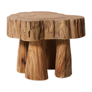 Log Wooden Stool - HKLIVING