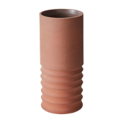 Handcarved Terracotta Tube Vase - HKLIVING