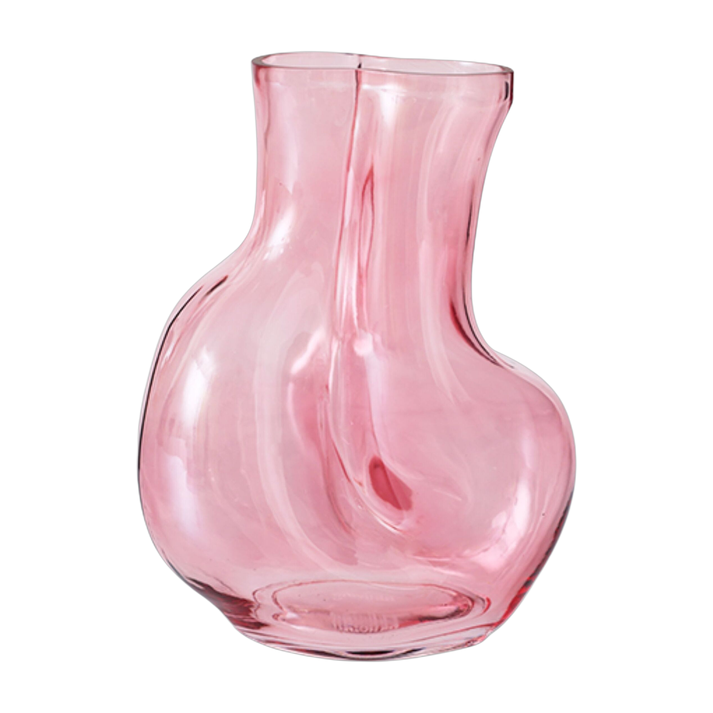 Gleam Glass Vase Rose - HKLIVING