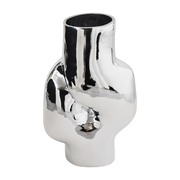 Gleam Glass High Vase Chrome - HKLIVING