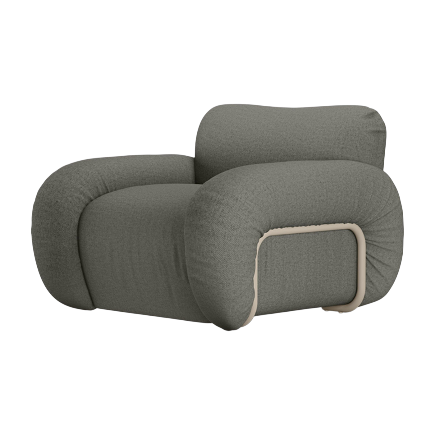Arc Lounge Armchair Frame Sand Wander Army Green - HKLIVING