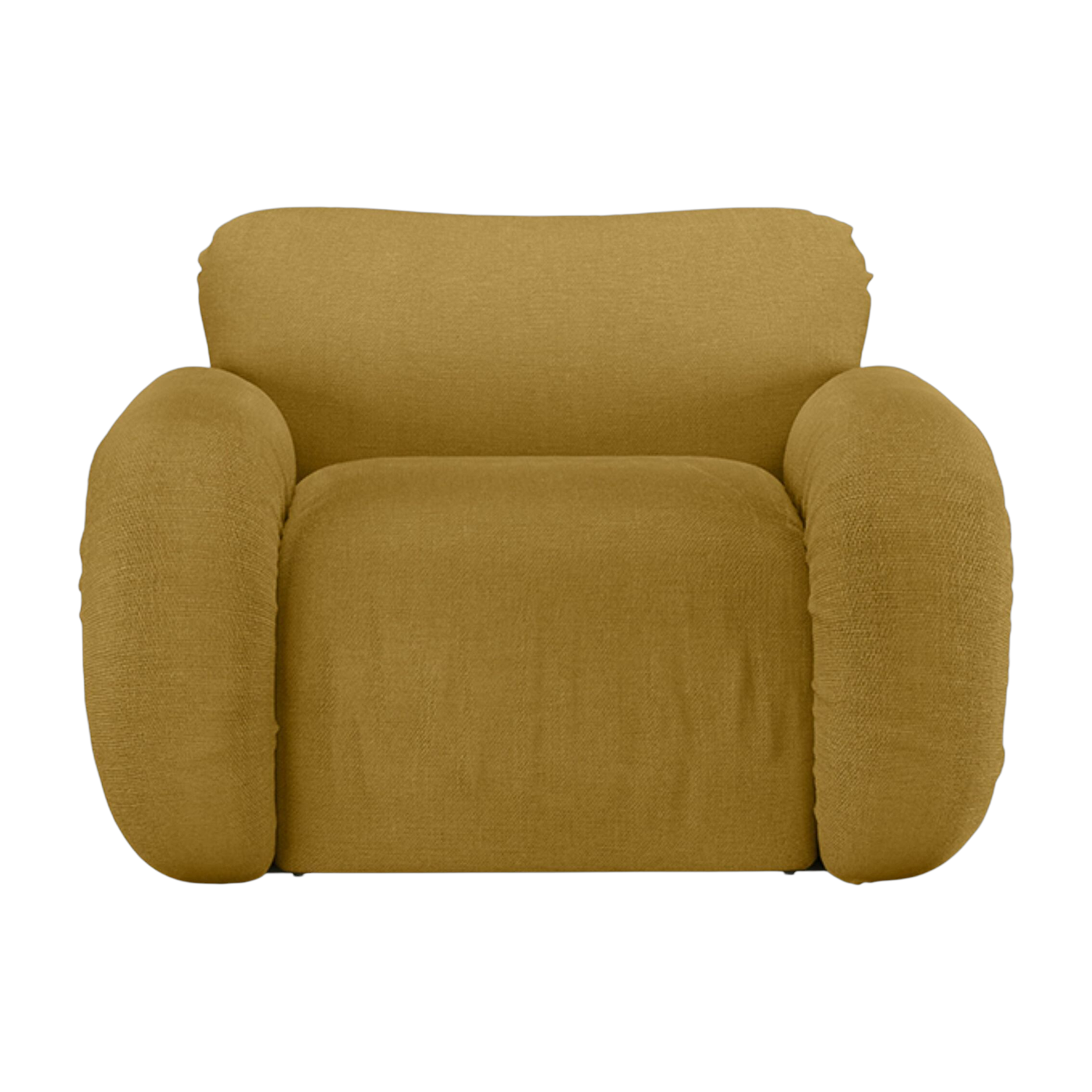 Arc Lounge Fauteuil Frame Ash Linen Burnt Ochre - HKLIVING