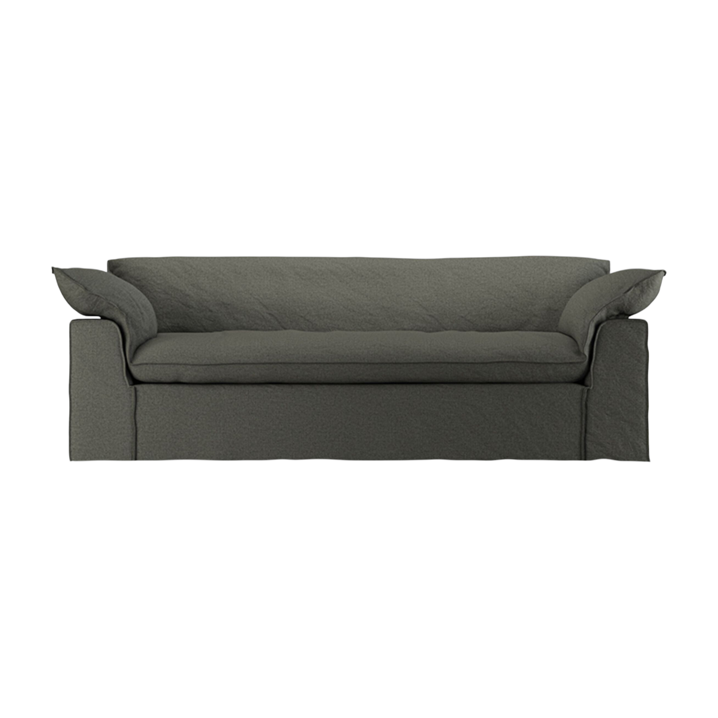 Sofá Nomade 244cm wander verde militar - HKLIVING