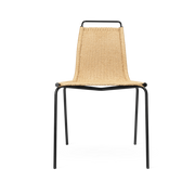 Chaise en hêtre tressé et structure noir 77cm PK1 - Carl Hansen & Søn