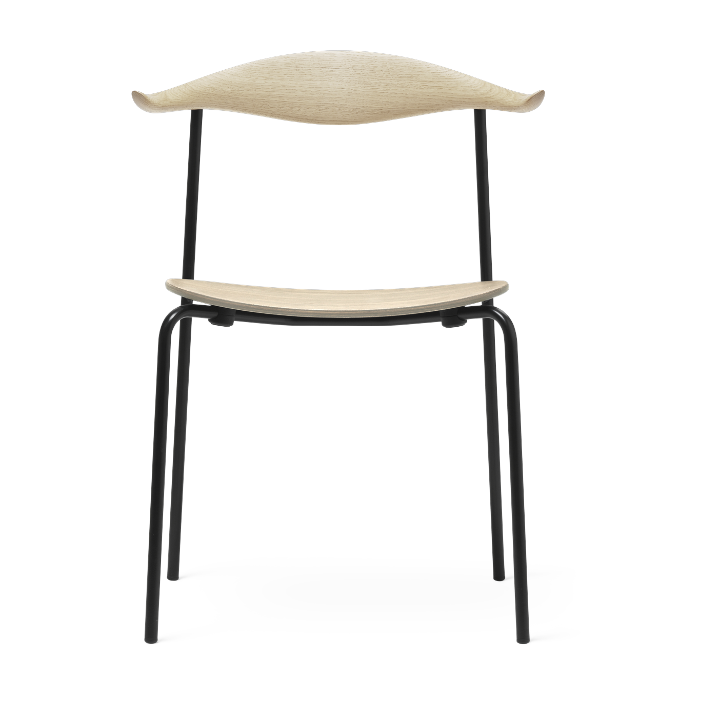 Sedia in legno di rovere e acciaio nero 76, 5cm CH88T - Carl Hansen & Søn