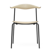 Silla de madera y acero negro 76, 5cm CH88T - Carl Hansen & Søn