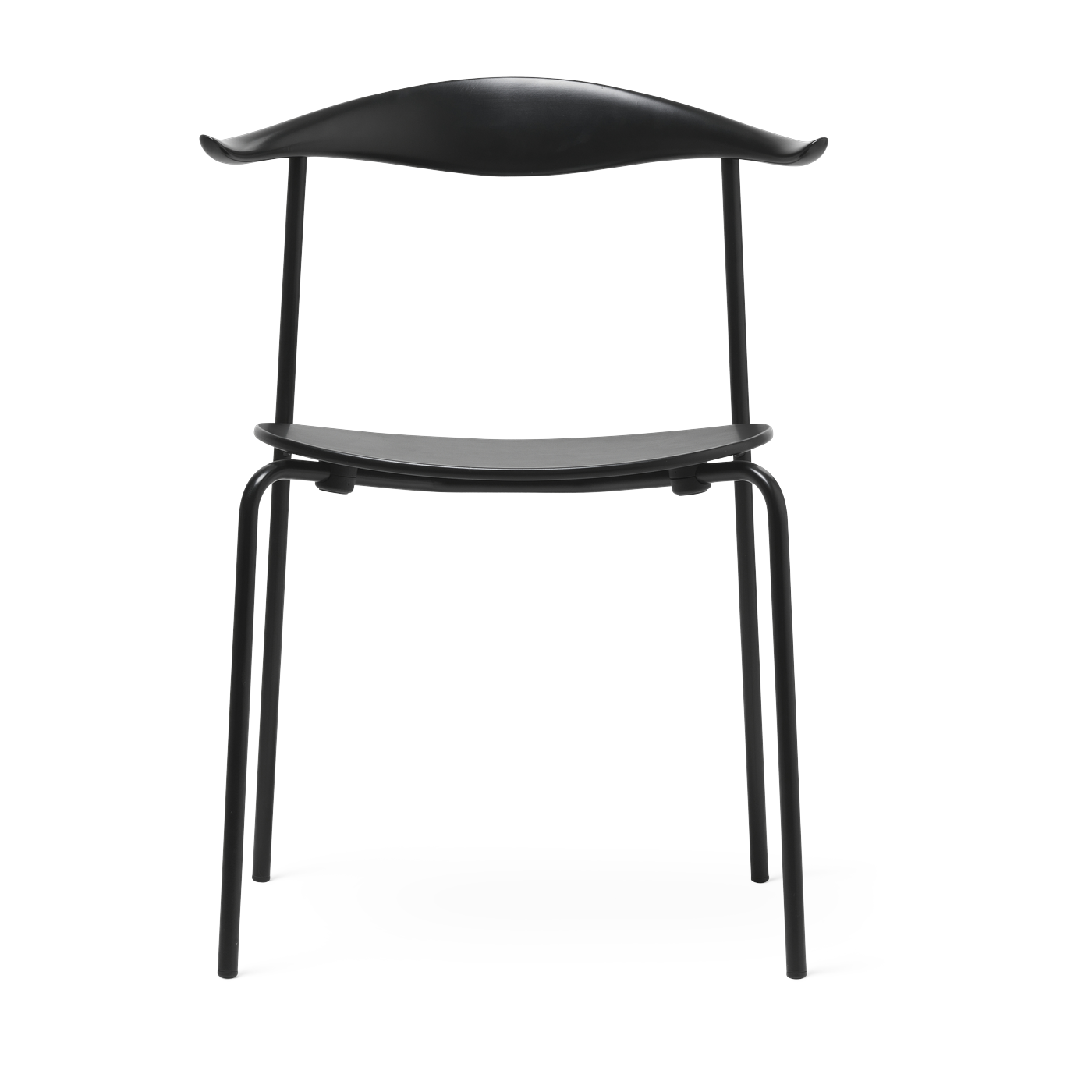 Sedia in faggio oliato nero e acciaio nero 76, 5 cm CH88T - Carl Hansen & Søn