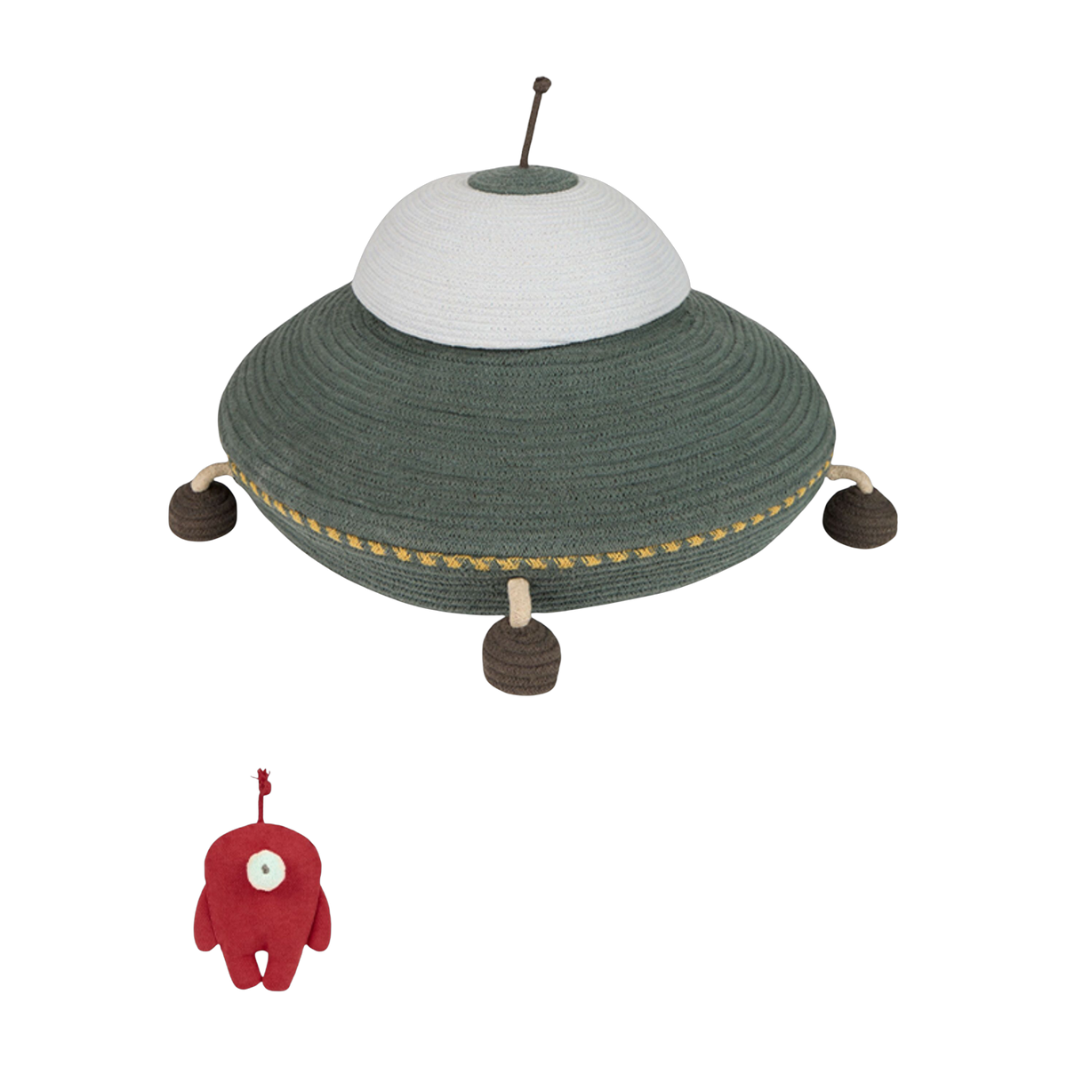 سلة تخزين من القطن ufo 62x40cm أريد أن أكون رائد فضاء - Lorena Canals