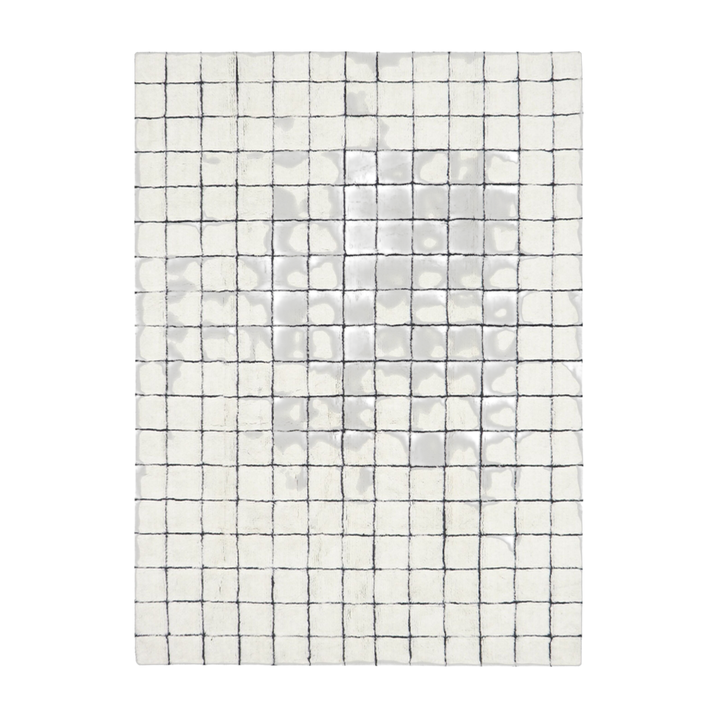 Tappeto in lana bianca 170x240m Mosaico - Lorena Canals