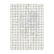 Wollteppich weiß 170x240m Mosaik -. Lorena Canals