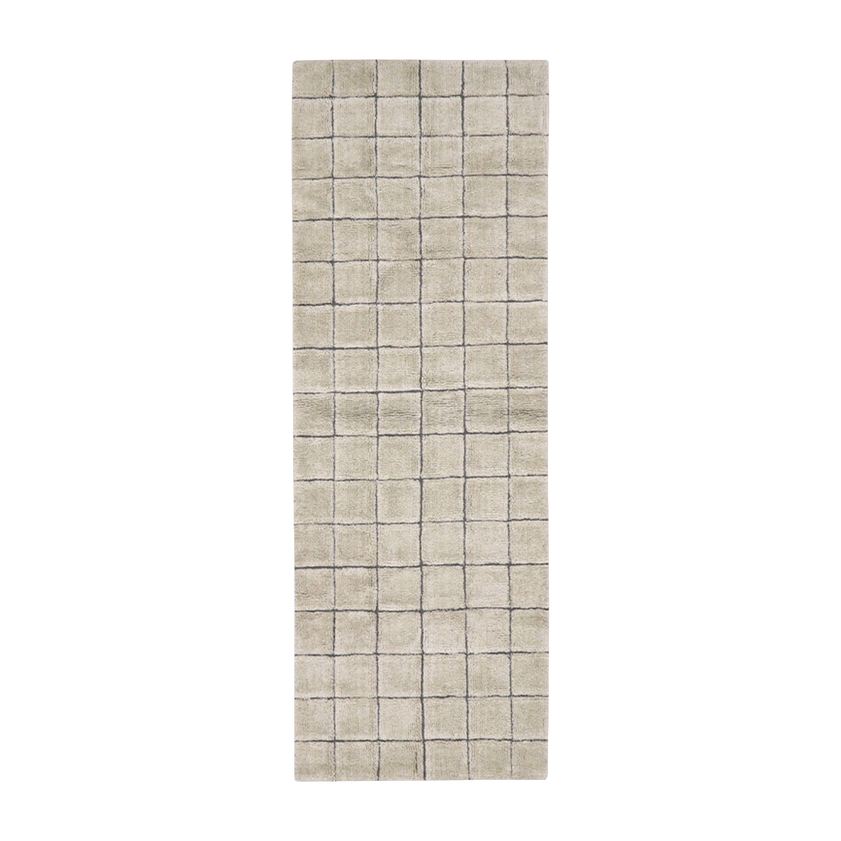 Sand wool rug 80x230cm Mosaic - Lorena Canals