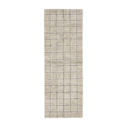 Tapis en laine sable 80x230cm Mosaic - Lorena Canals