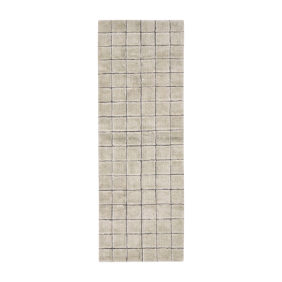 Tapis en laine sable 80x230cm Mosaic - Lorena Canals