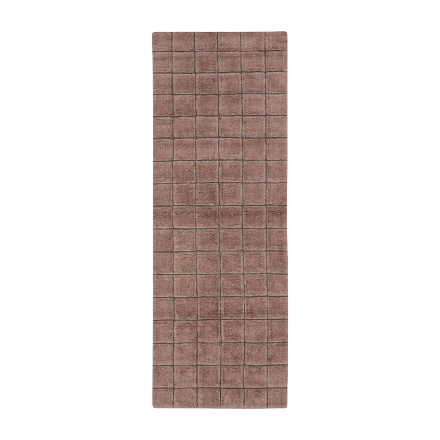 سجاد صوف كوارتز وردي 80×230 سم Mosaic - Lorena Canals