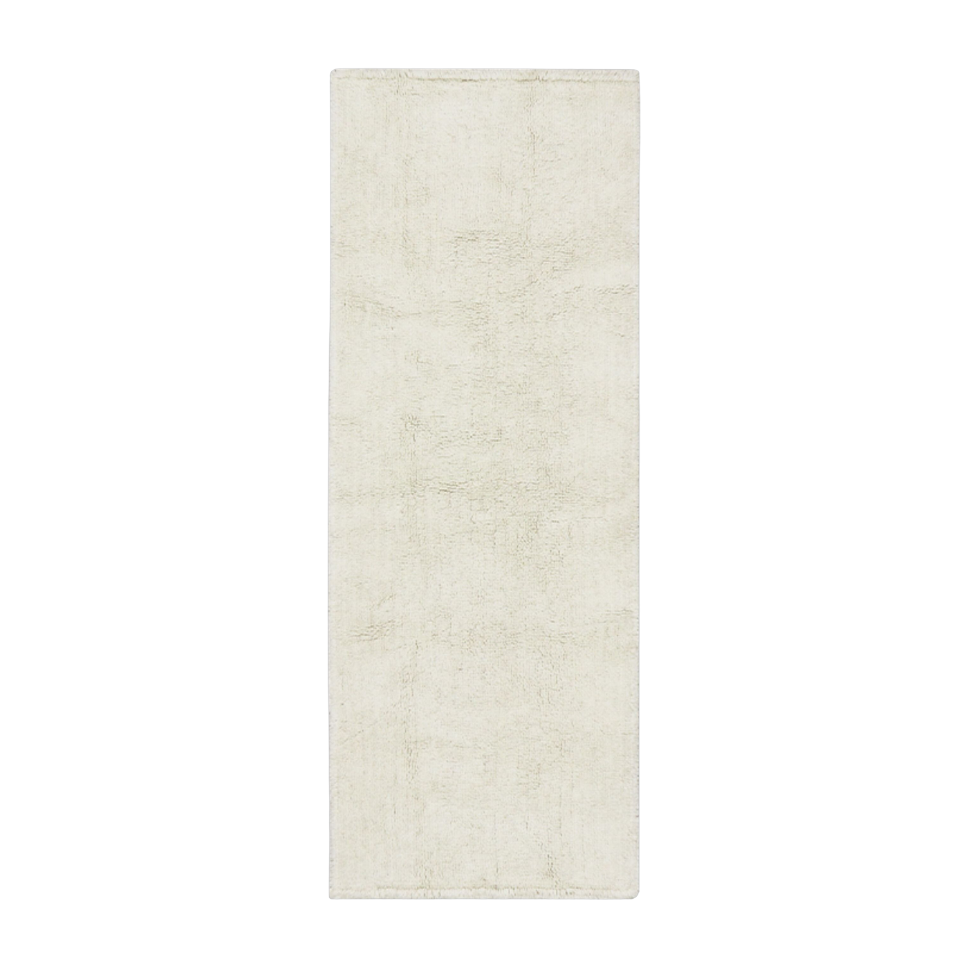 Tappeto rettangolare bianco lungo in lana 70x200cm Silouhette - Lorena Canals