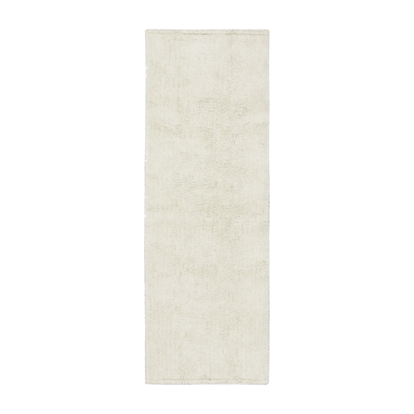 Tappeto lungo in lana bianca 70x250cm Silouhette - Lorena Canals