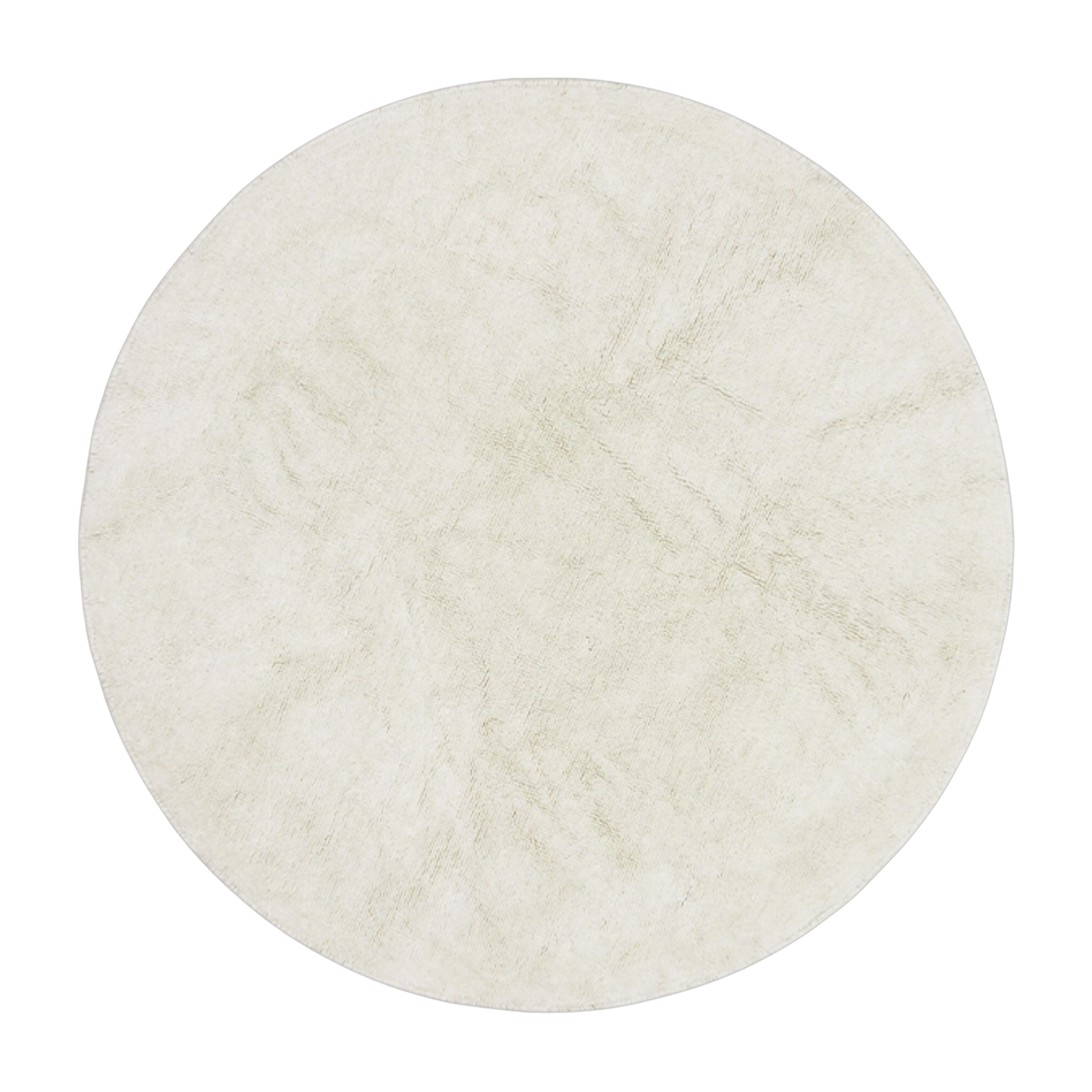 Tappeto rotondo in lana bianca da 120 cm Silouhette - Lorena Canals