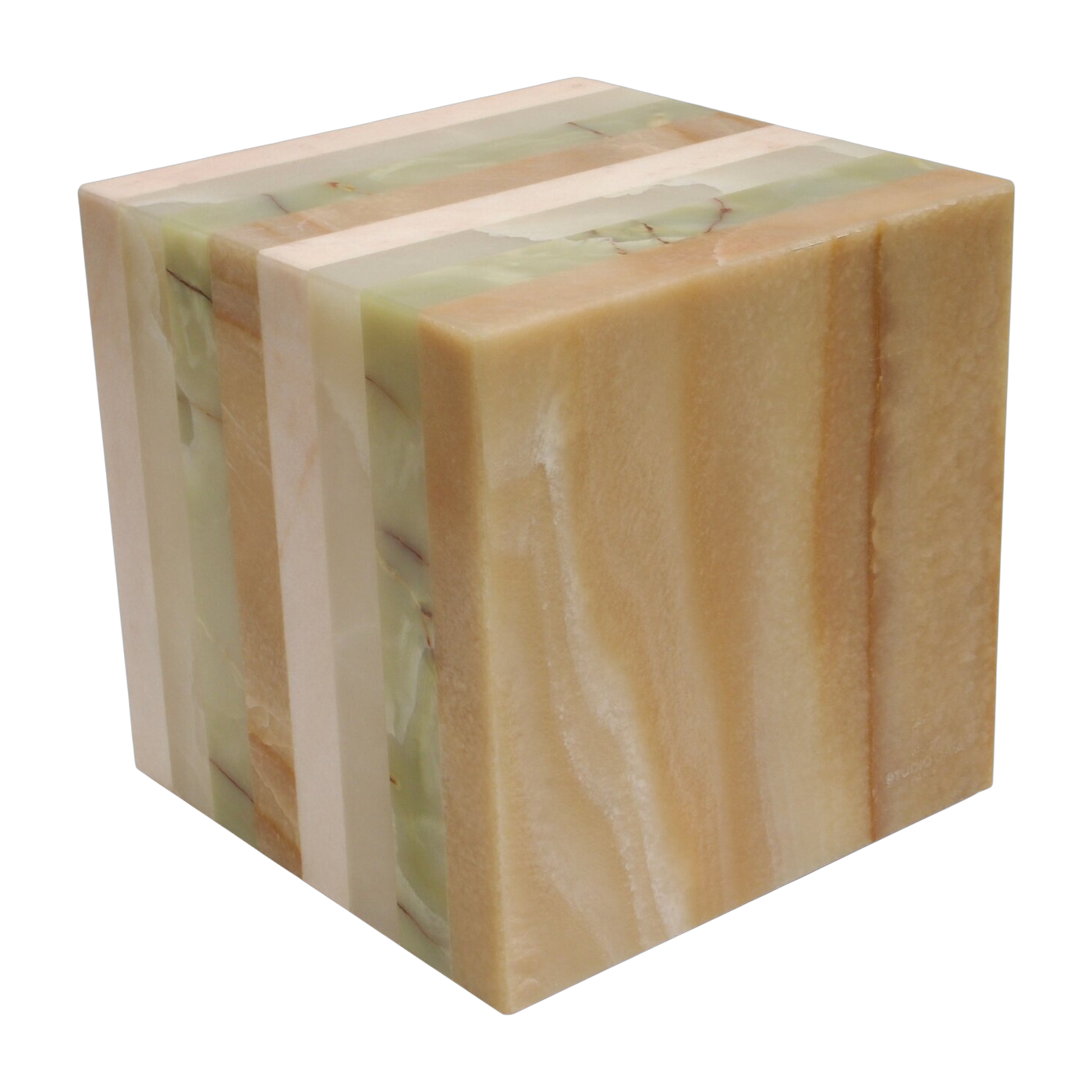 Cube aus Onyx 40x40x40cm Helena -. Studio Gaïa