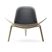 Fauteuil en chêne blanc huilé et assise thor 301 74cm CH07 - Carl Hansen & Søn