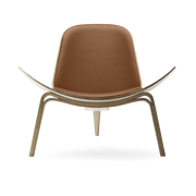 Sillón de roble aceitado blanco y asiento thor 307 74cm CH07 - Carl Hansen & Søn