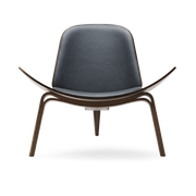 Poltrona e loke in noce laccato 7150 seduta 74cm CH07 - Carl Hansen & Søn