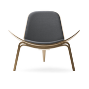 Sessel aus geölter Eiche und Sitzfläche aus Fiord-Leder 171 74cm CH07 -. Carl Hansen & Søn