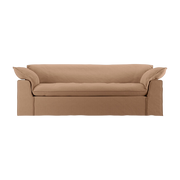Canapé en velours marron 244cm Nomade - HKLIVING