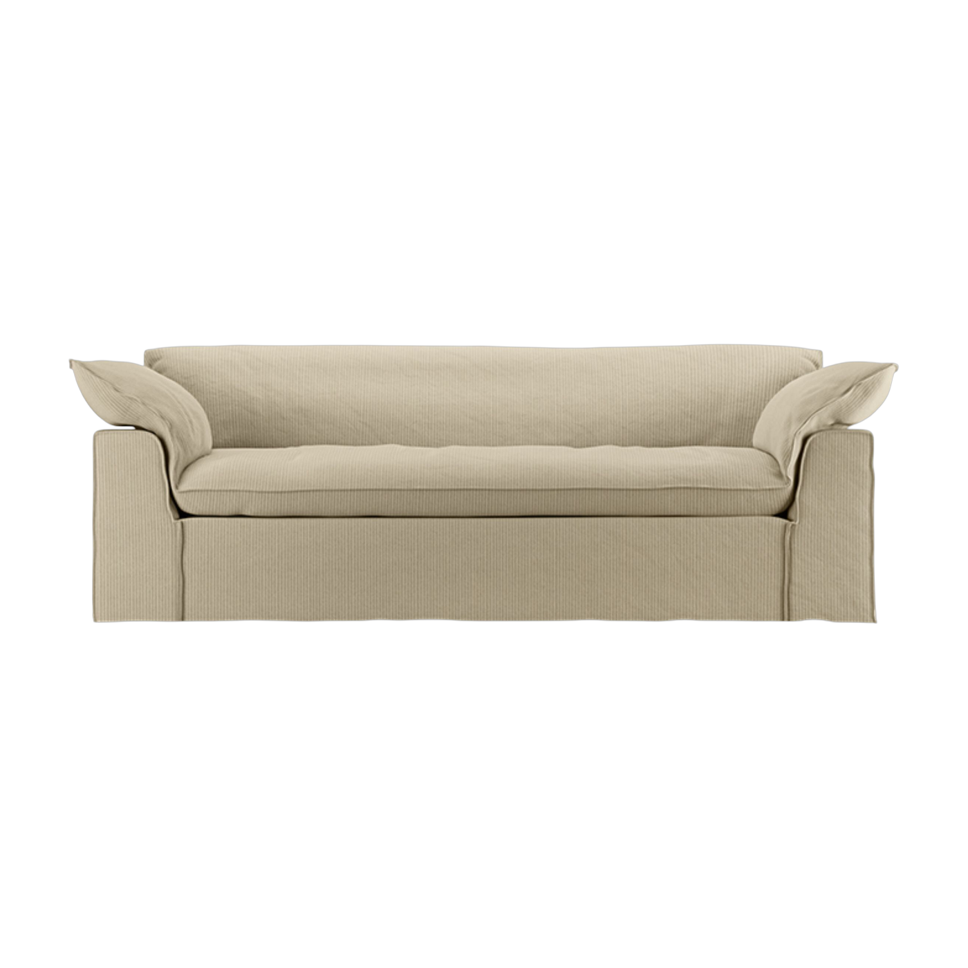 Divano in velluto verde 244cm - HKLIVING