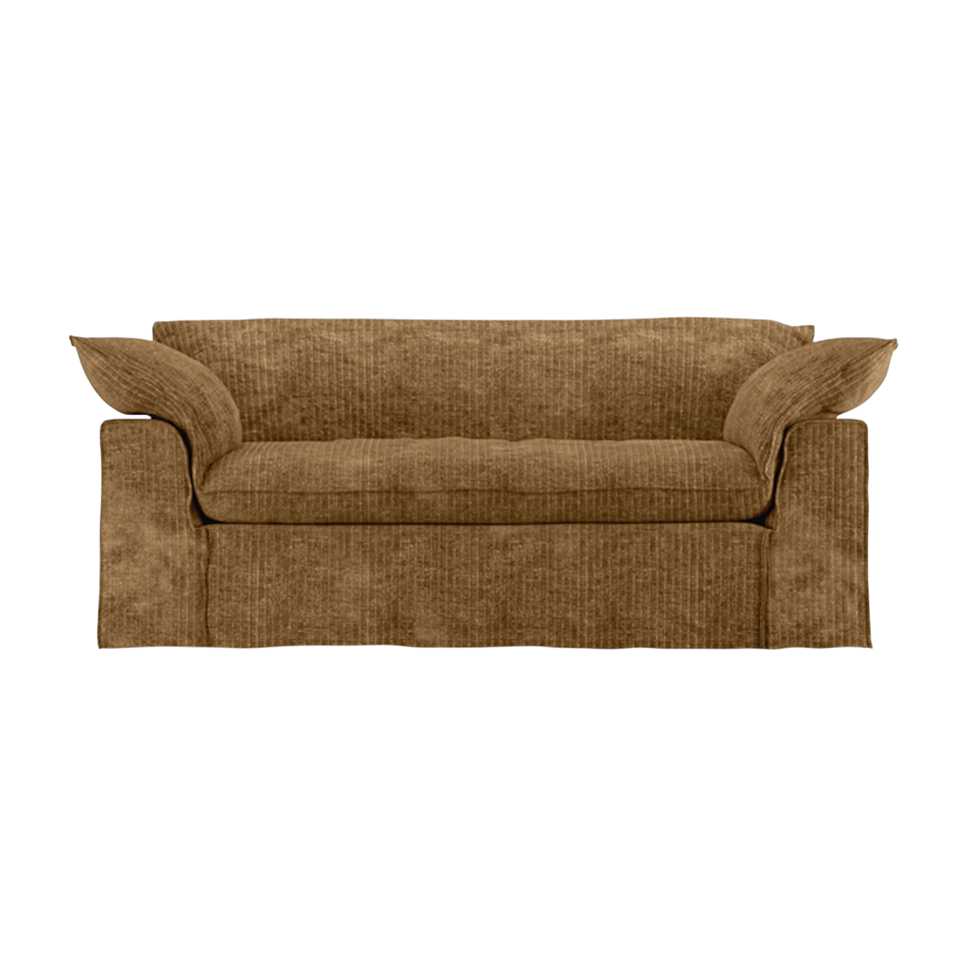 Divano in velluto a coste color oro antico 204cm Nomad - HKLIVING