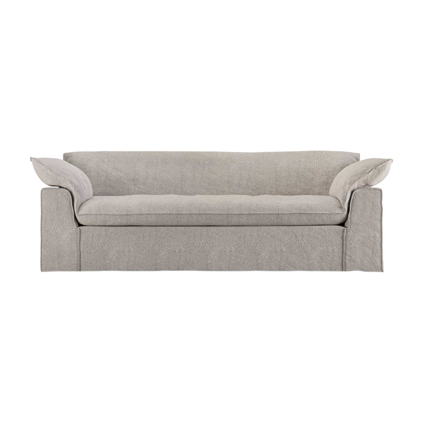 Divano in tessuto Sneak light grigio 244 cm Nomad - HKLIVING
