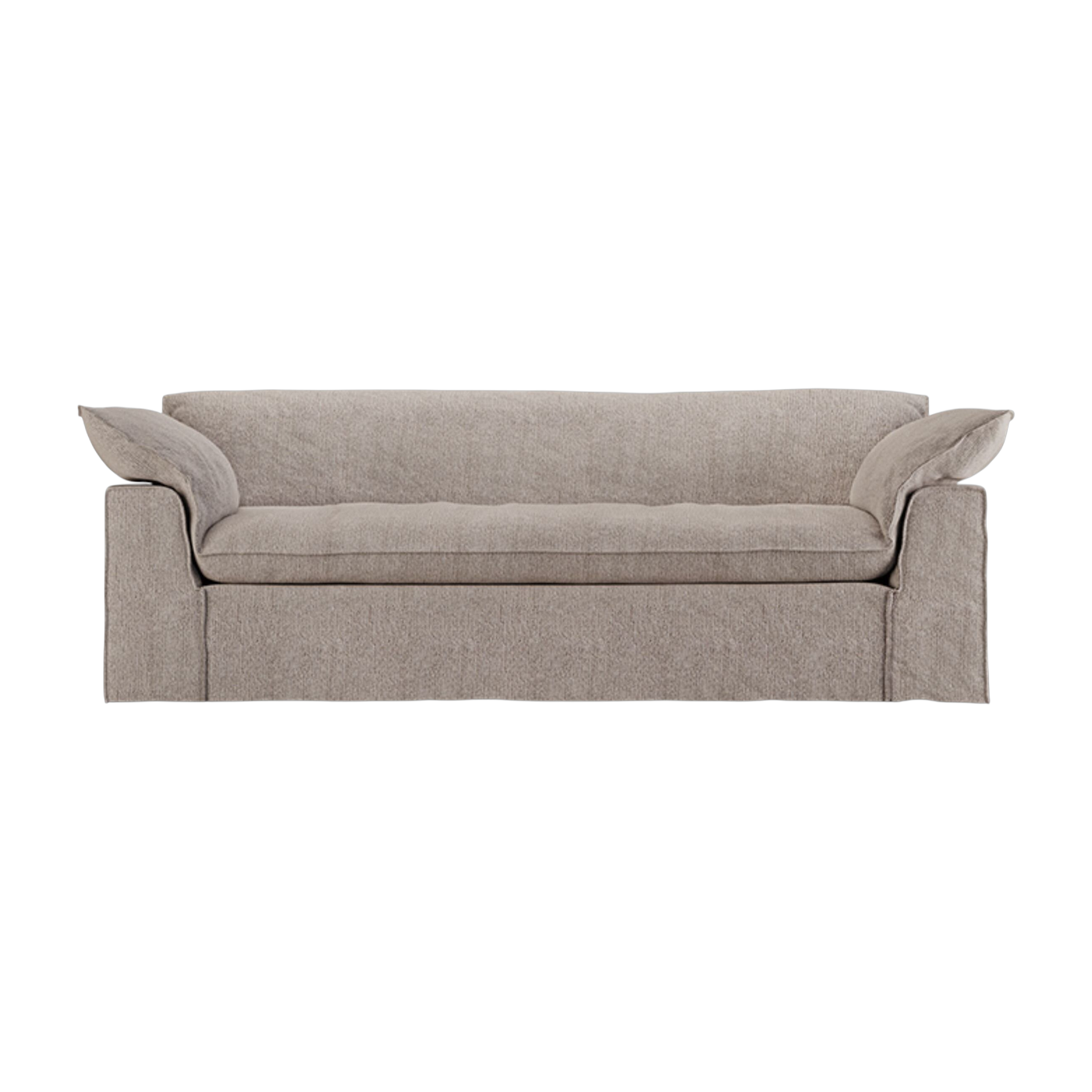 Divano Sneak in tessuto beige 244 cm Nomad - HKLIVING