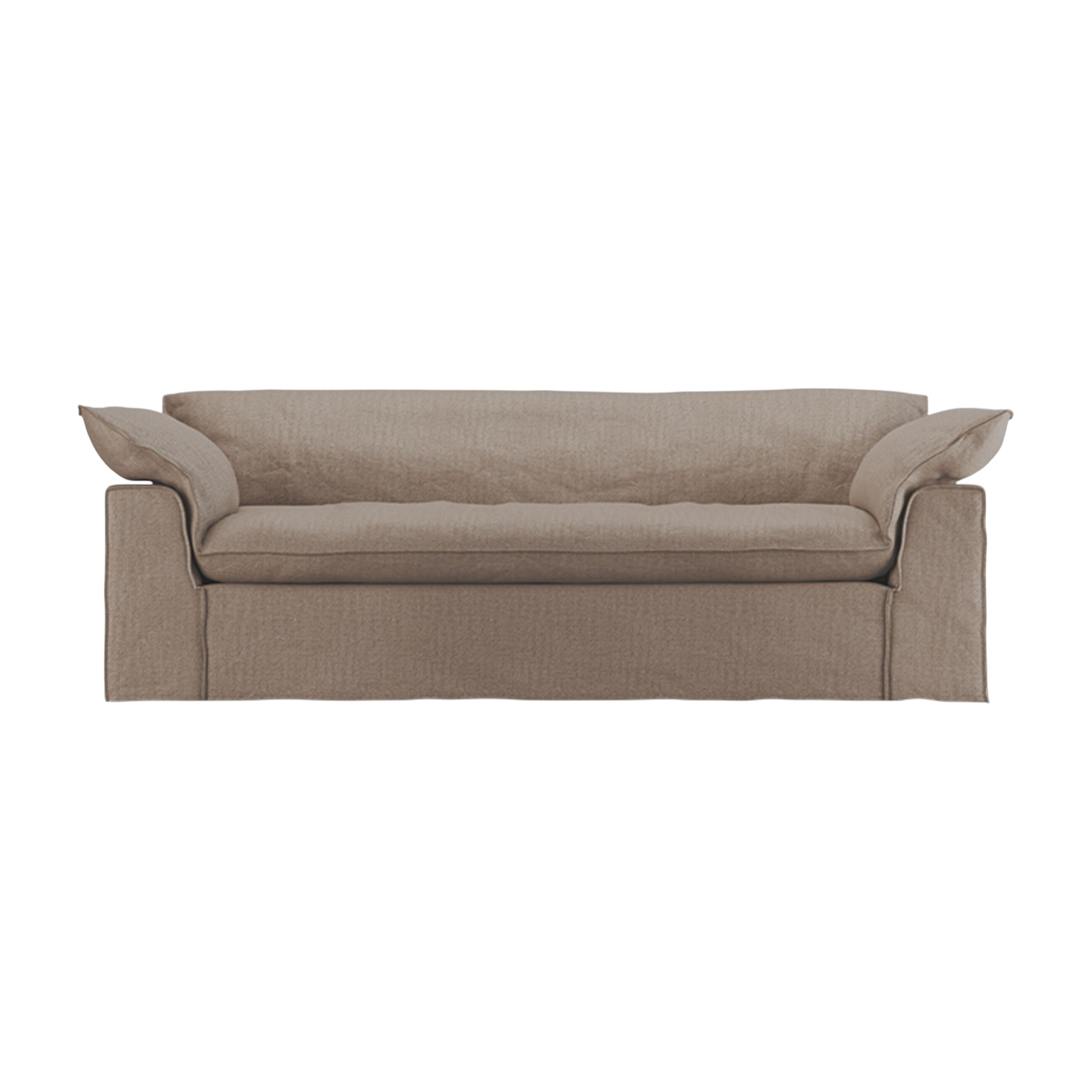 Divano in tessuto pure terra 244cm Nomad - HKLIVING