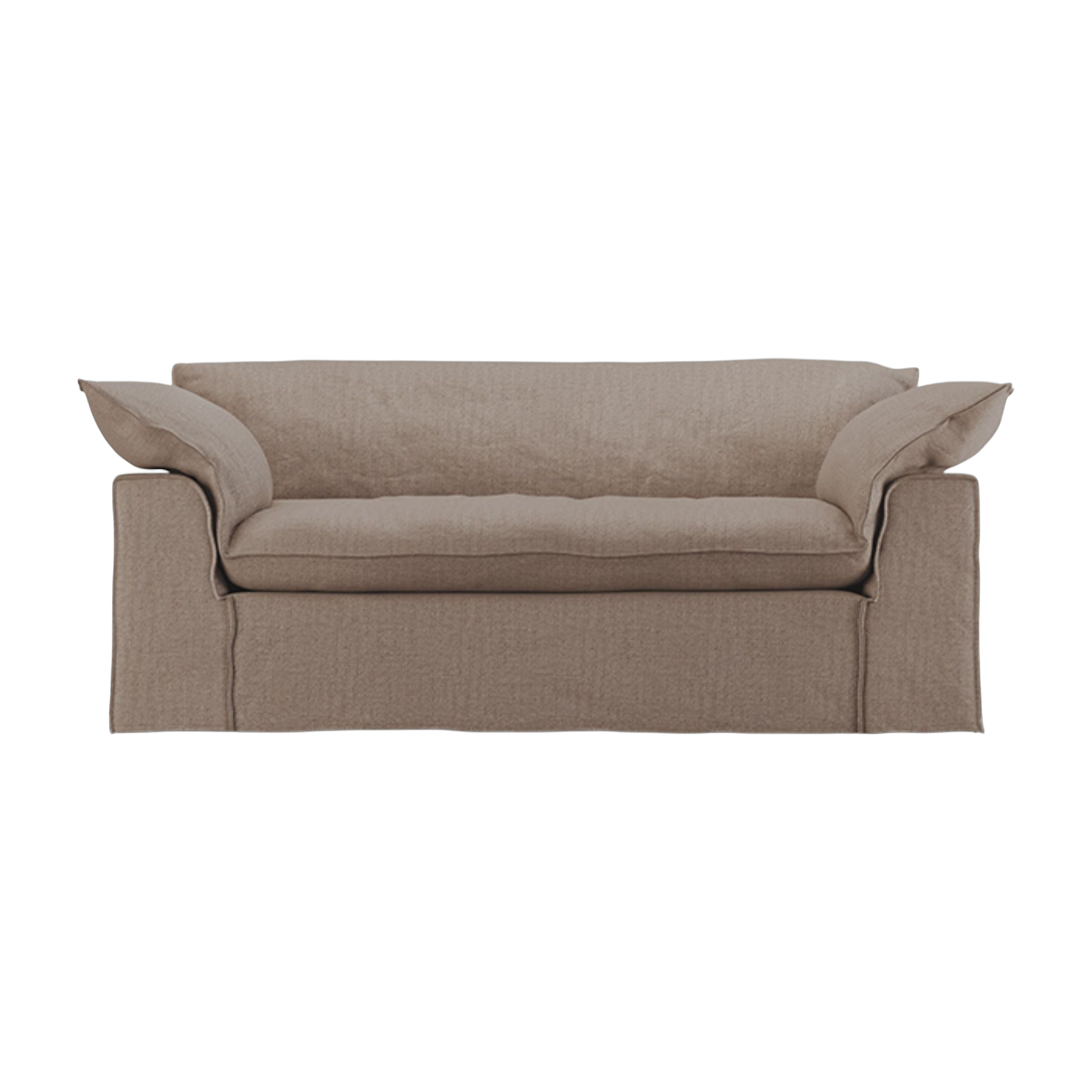 Divano in tessuto pure terra 204cm Nomad - HKLIVING