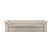 Sofá de tela pure marfil 305cm Nomad - HKLIVING