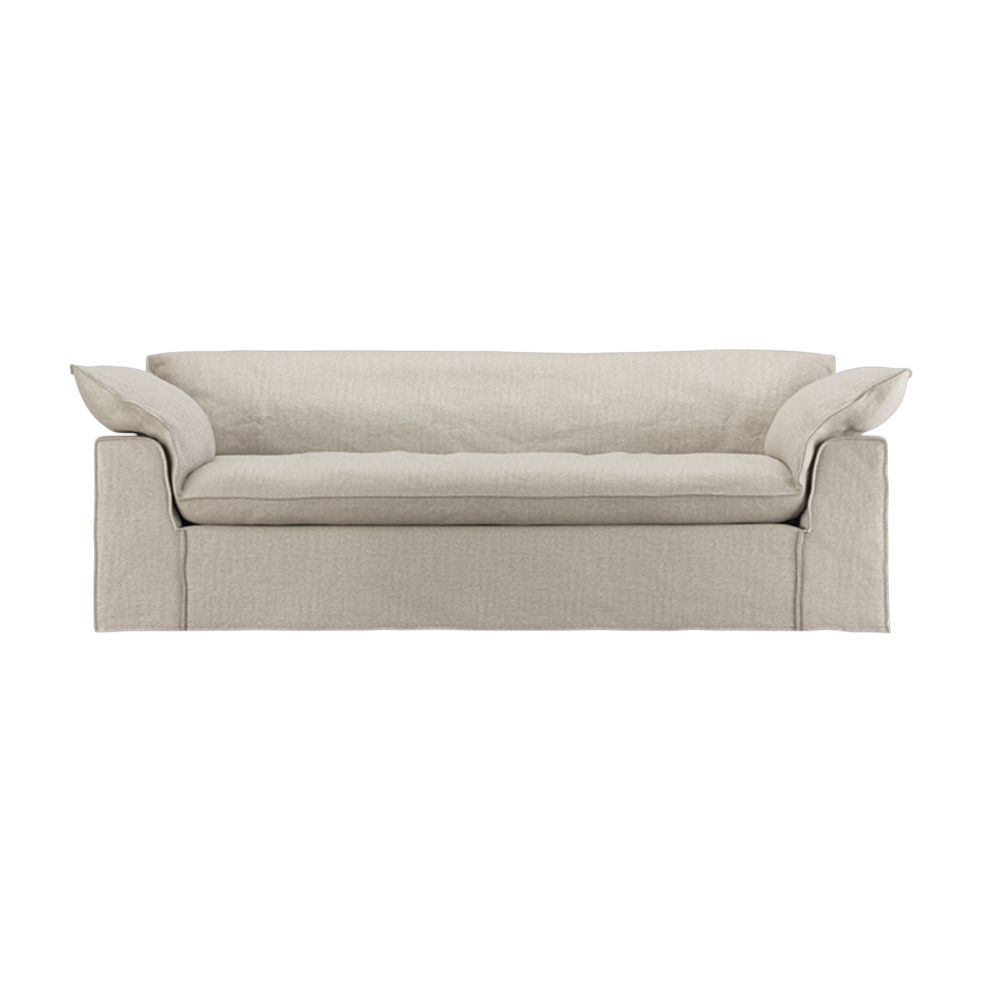 Divano in tessuto pure avorio 244cm Nomad - HKLIVING