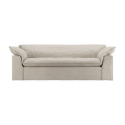 Sofá de tela pure marfil 244cm Nomad - HKLIVING