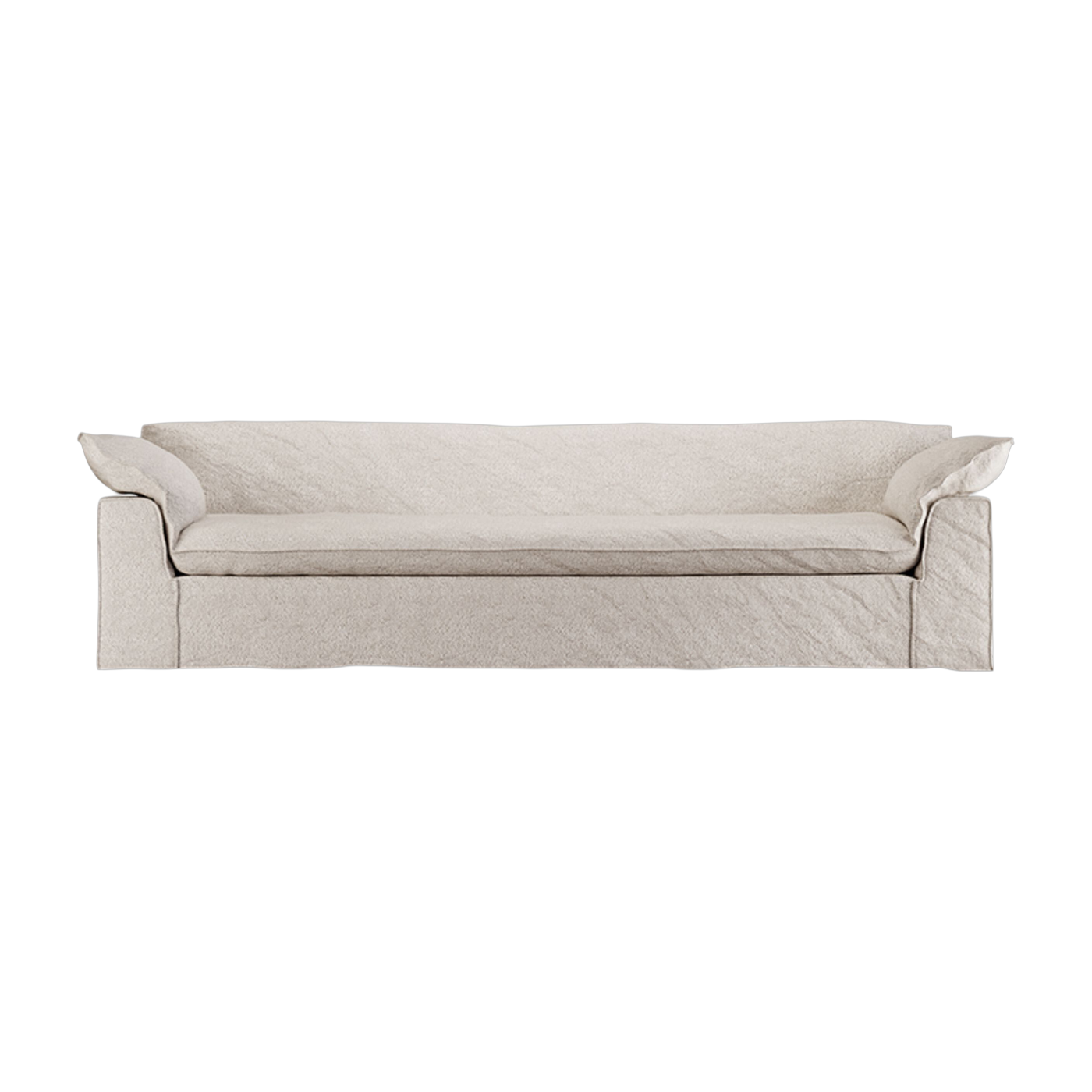 Divano in tessuto Taupe loop 305cm Nomad - HKLIVING
