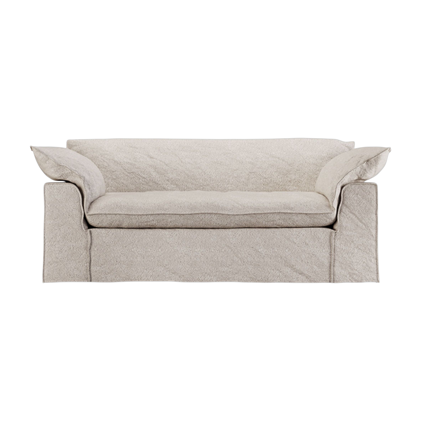 Divano in tessuto Taupe loop 204cm Nomad - HKLIVING